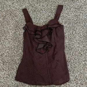 Black w/red polka dot blouse